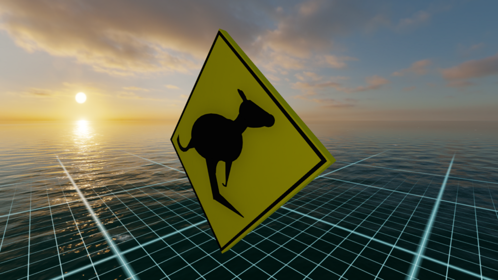 Kangaroo Sign - Artwork, Signs, & Logos - Genesis3DX - Your 3DXChat ...