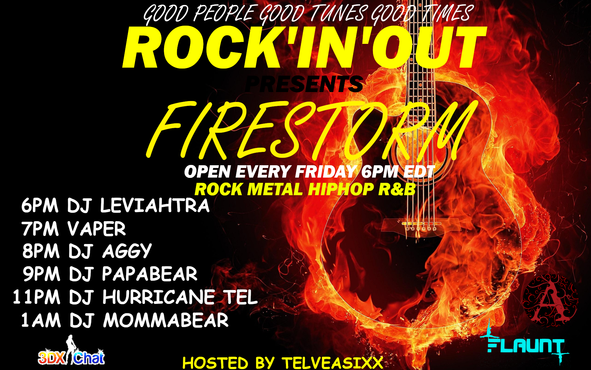 Rock'In'Out Firestorm - Community Calendar - Genesis3DX