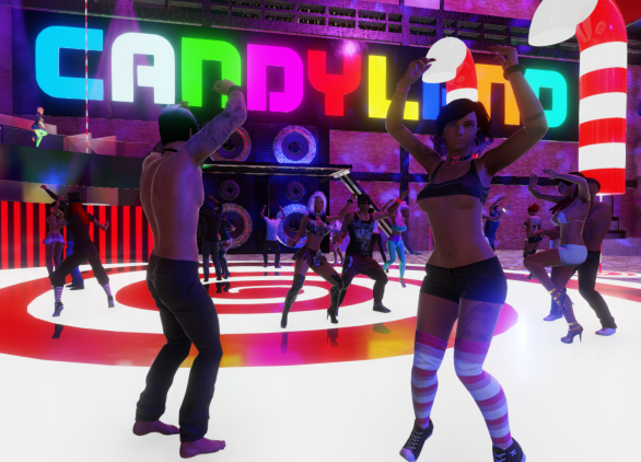 Cybergurl and Wolf @ Candyland