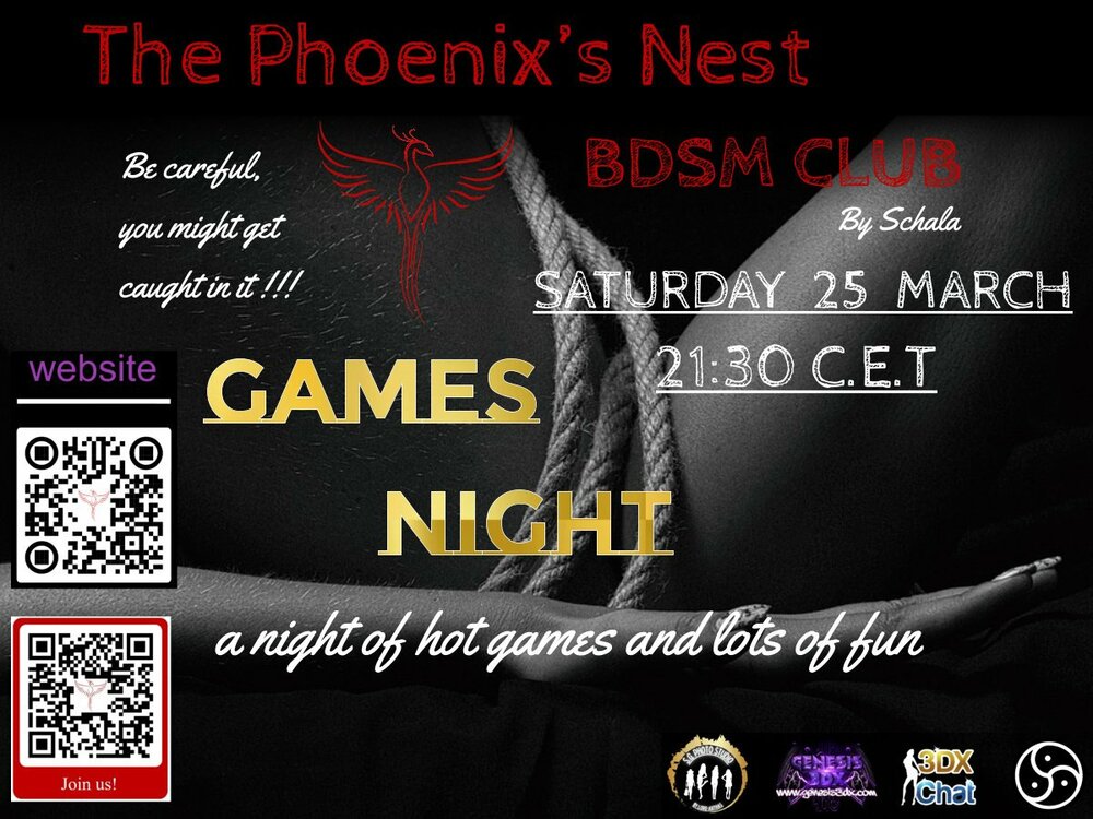 The phoenix's nest bdsm club games night - Community Calendar - Genesis3DX