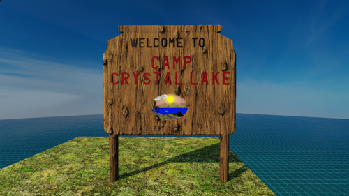Camp Crystal Lake Sign - Artwork, Signs, &amp; Logos - Genesis3DX