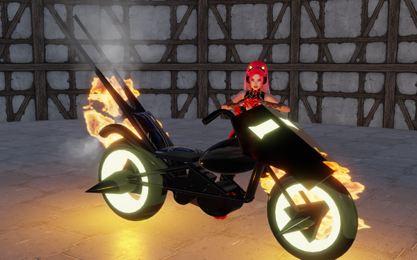 Ghost Rider's 90's comic book bike version 2